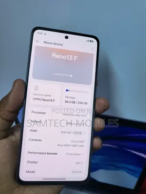 Oppo Reno13 F 256 GB Gray