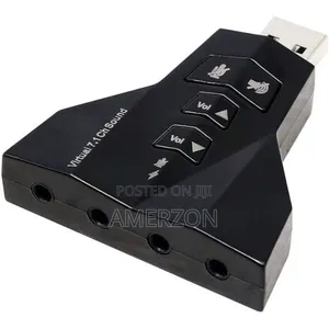 Usb Sound Adapter Virtual 7.1 Channel Double Microphobe and Headset