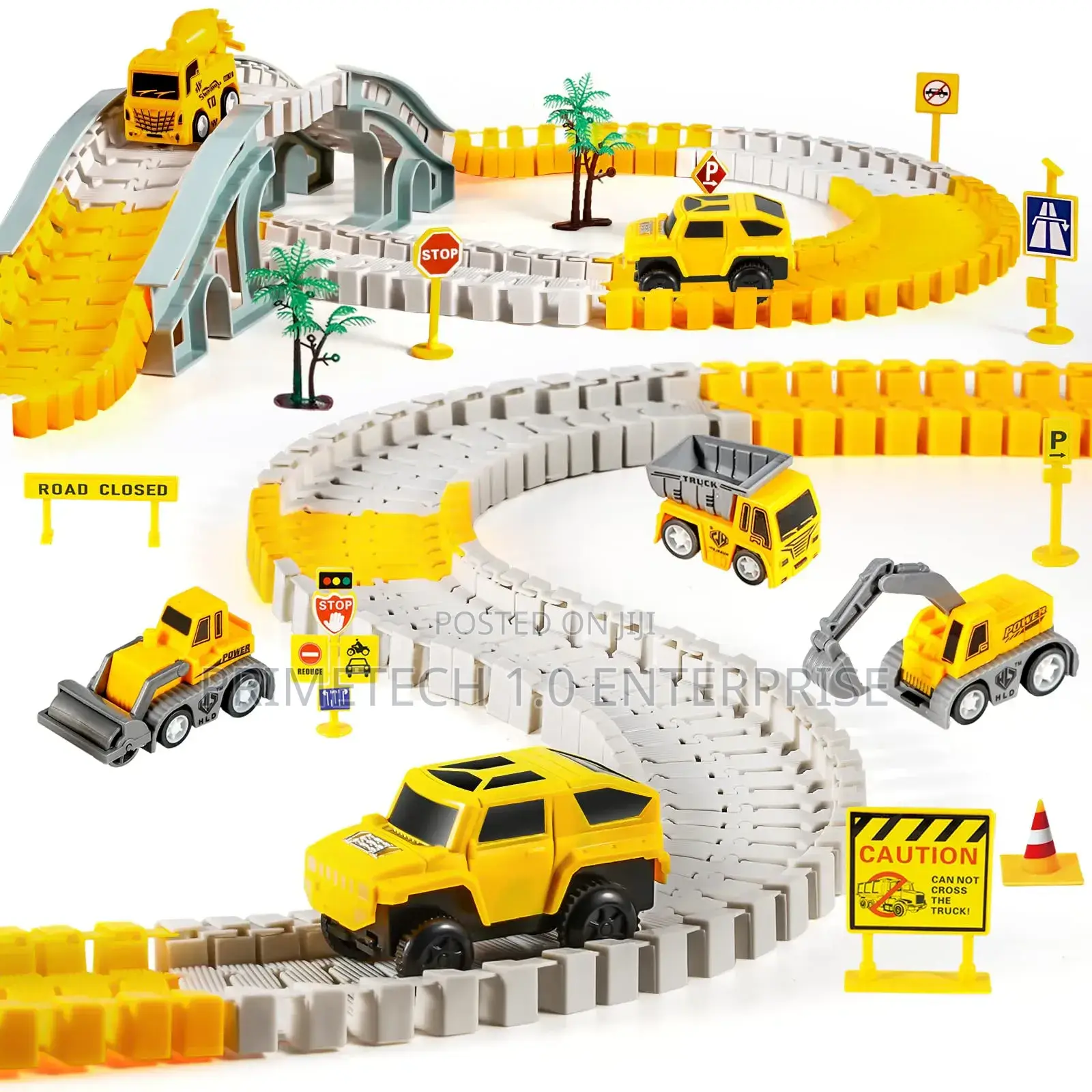 Construction Race Tracks for Kids