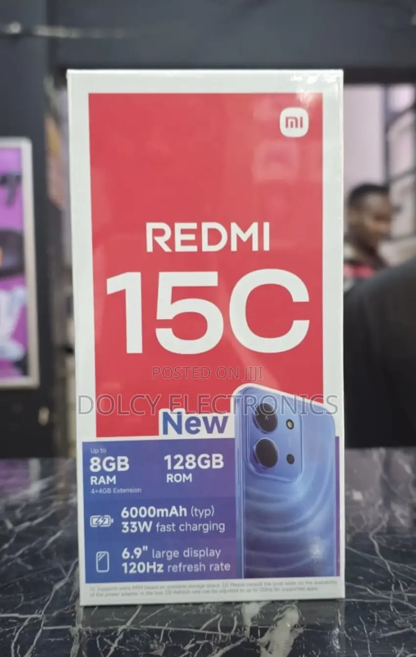 New Xiaomi Redmi 15C 4G 128 GB Black