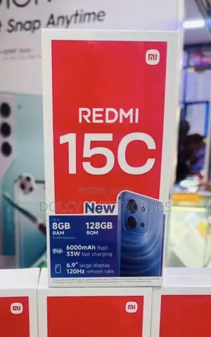 New Xiaomi Redmi 15C 4G 128 GB Black