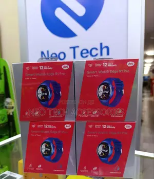 Itel Edge R1 Pro Amoled Round Face Watch(Blue)