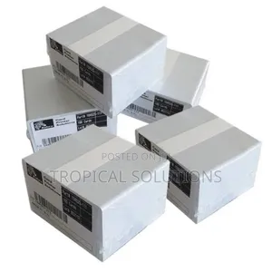 Zebra White PVC Cards,30 Mil (500 Cards)