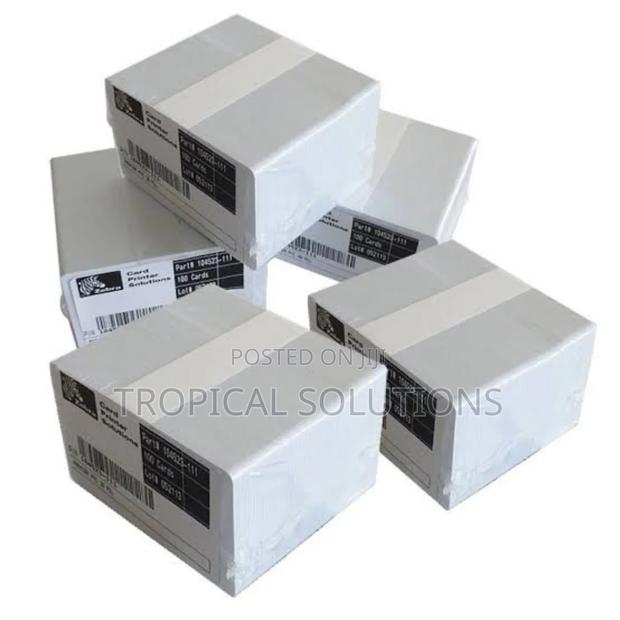 Zebra White PVC Cards,30 Mil (500 Cards) - thumbnail 3