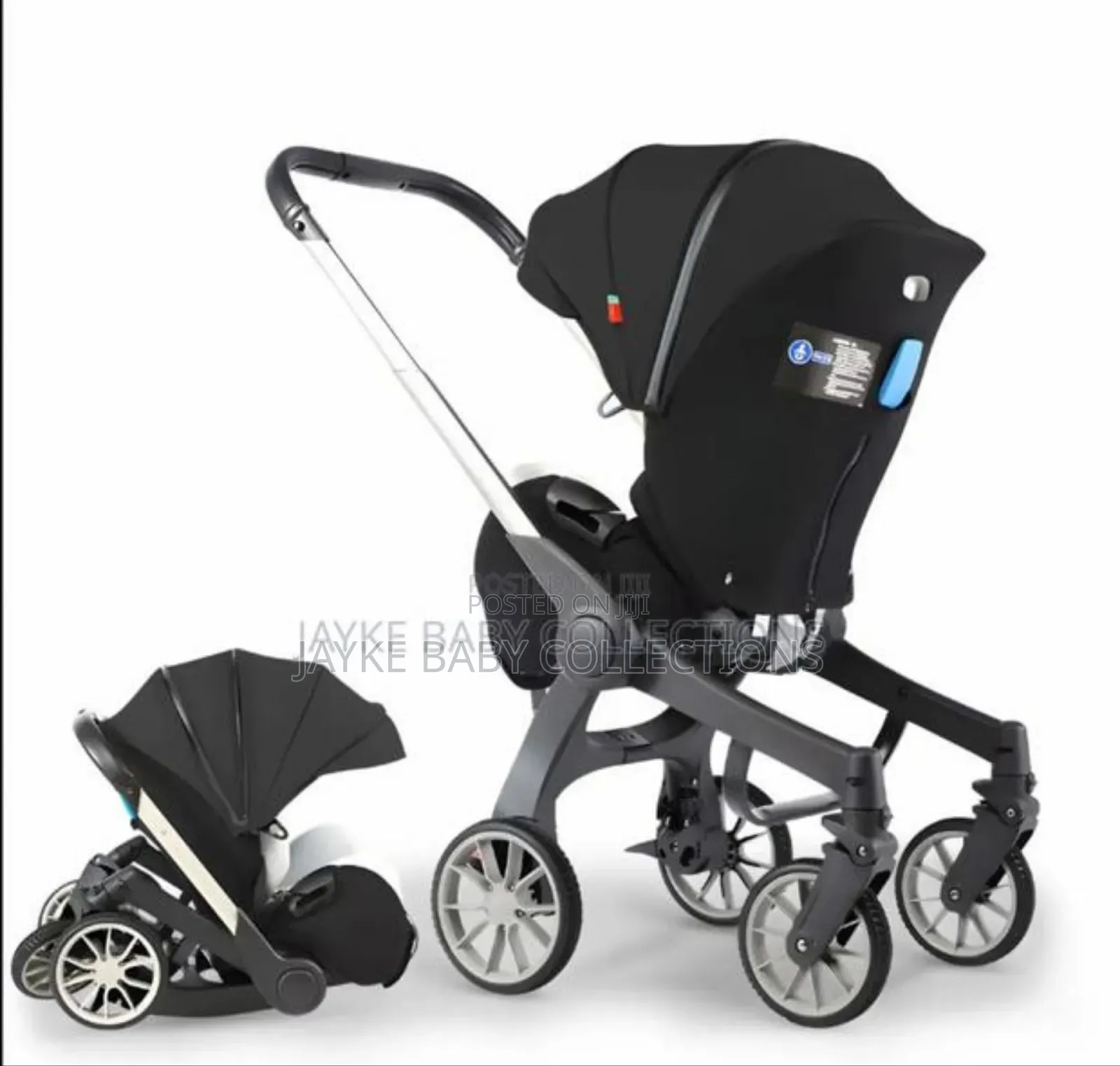 4in1 Stroller -carseat, Carrycot, Stroller Basket