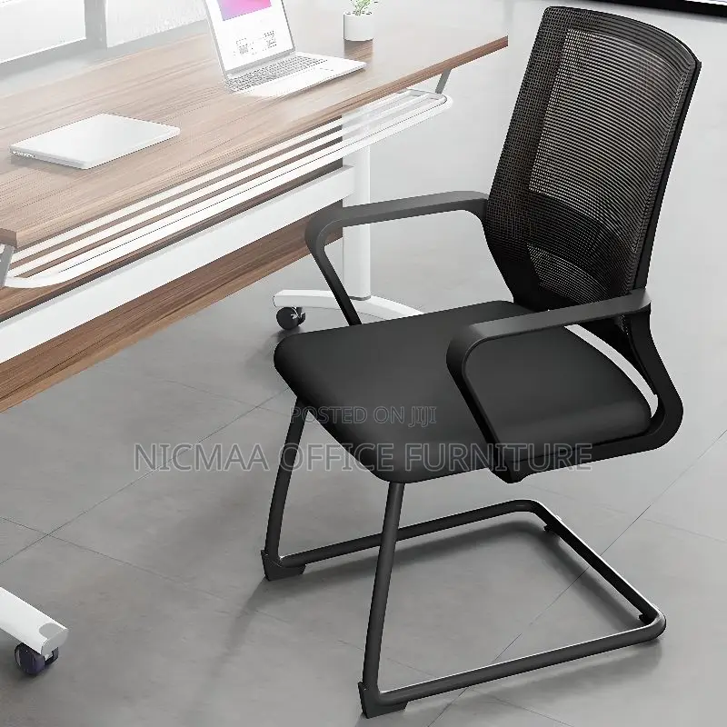 Office Seat: Captain Mesh Black Visitor Seat