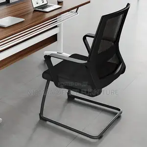 Office Seat: Captain Mesh Black Visitor Seat