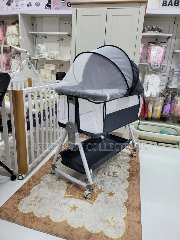 3-in-1 Baby Bassinet Bedside Sleeper With Canopy - main view