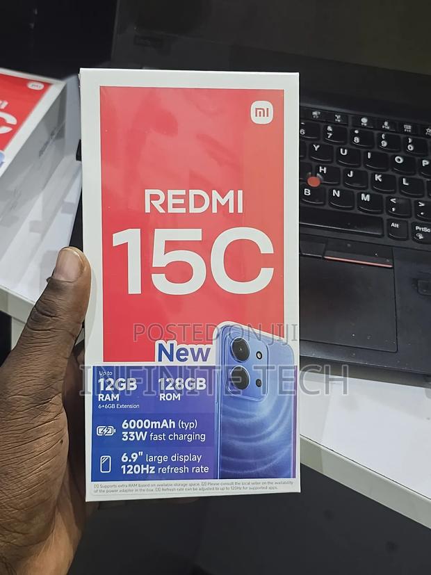 New Xiaomi Redmi 15C 4G 128 GB Black - main view