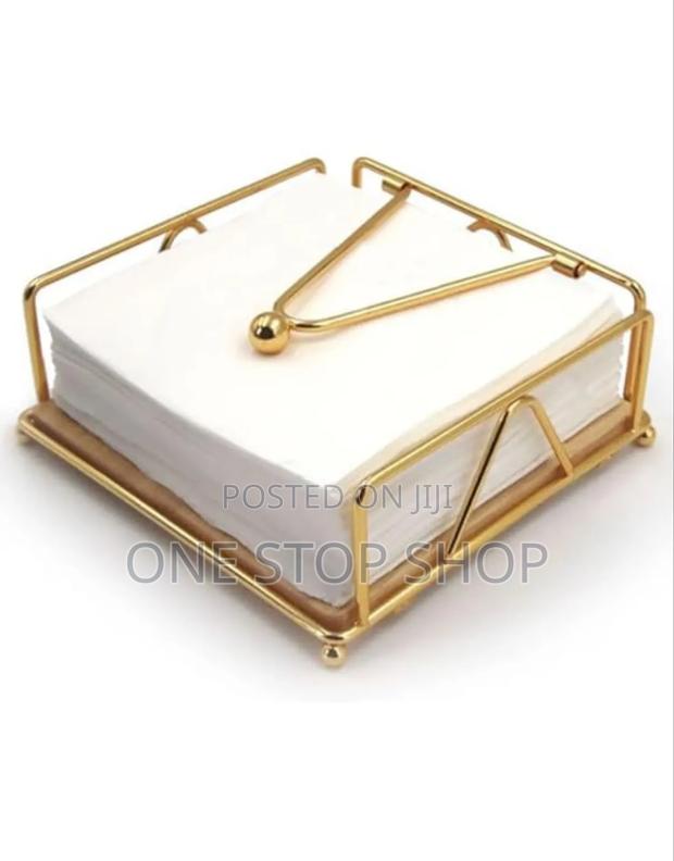 Gold Metallic Saviette Holder - main view