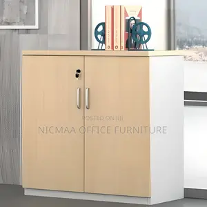 Office Cabinet: 2-Door Wooden Lockable Credenza