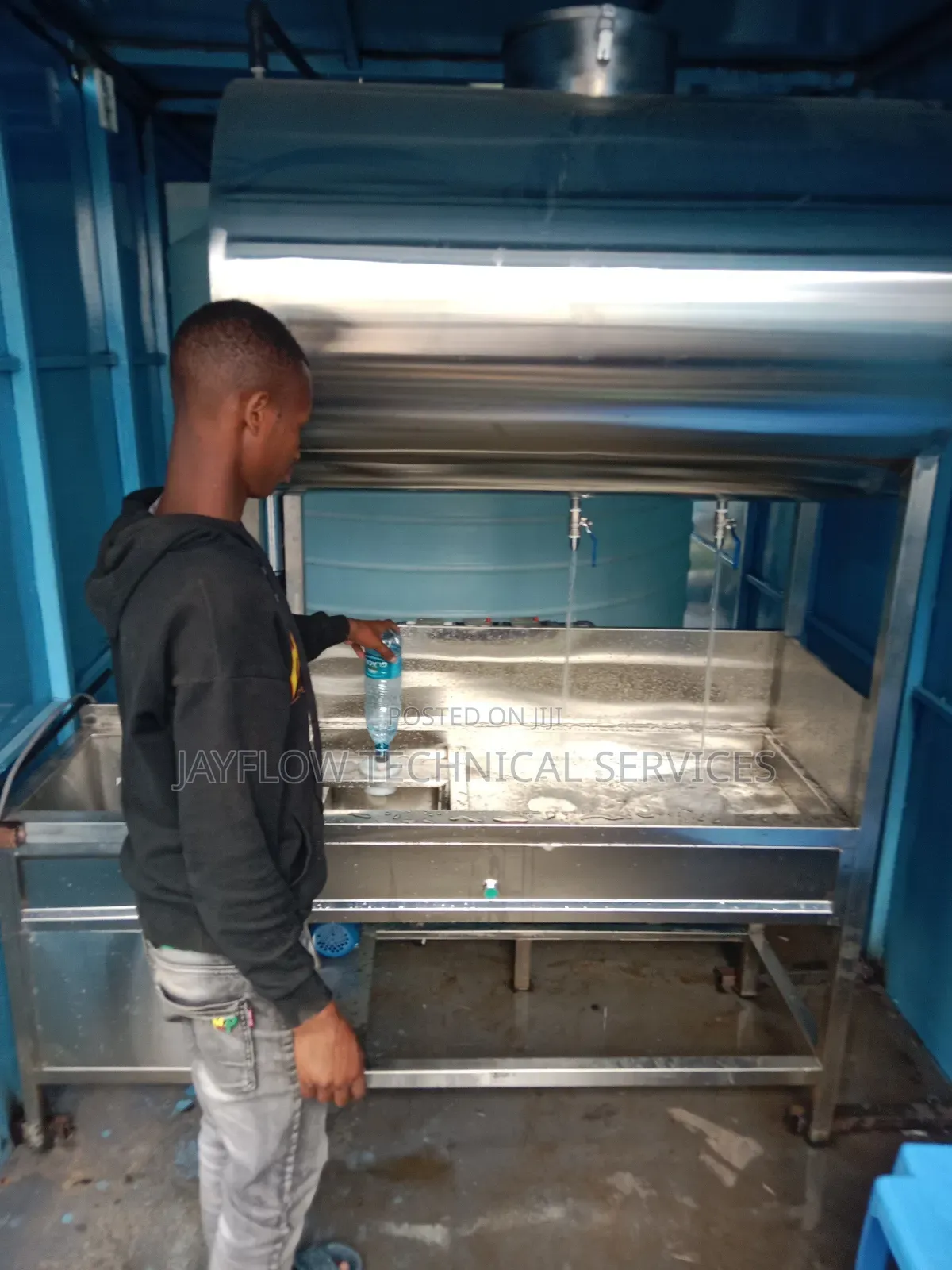 Filling Station+500ltrs Storage Tank +Washing Sink +Bottle Rinser