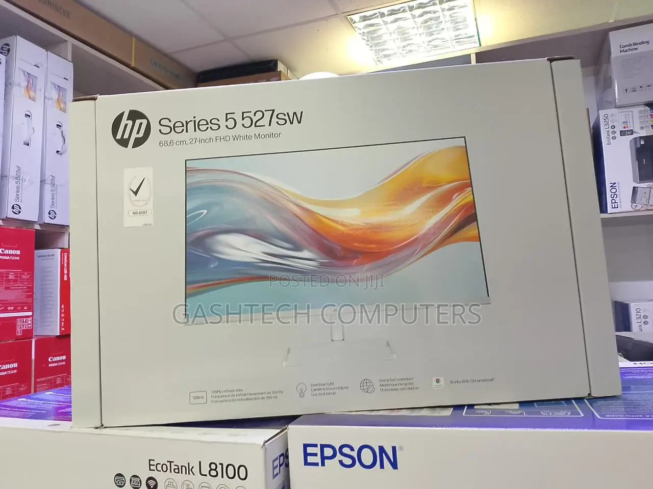 Hp Series 5 27 Inch FHD White Monitor - 527sw