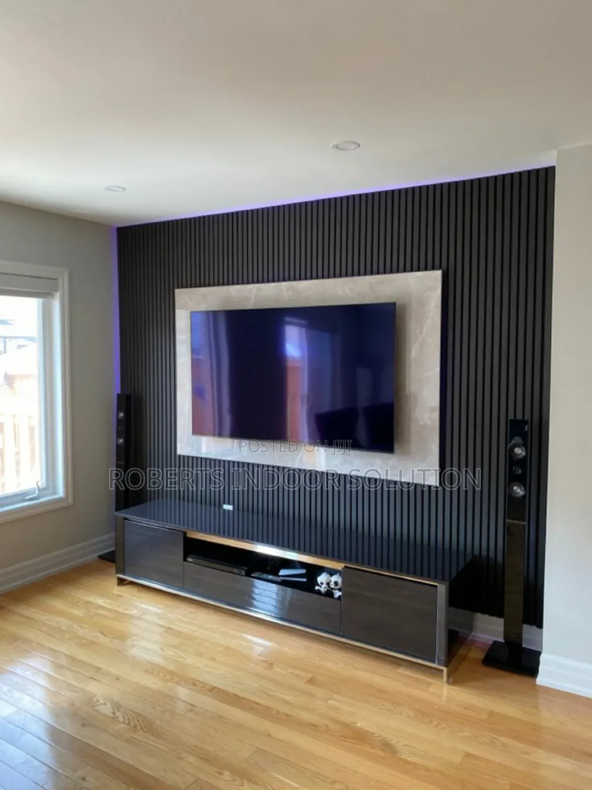 Dark Grey Fluted Panel,They Are Highly Durable