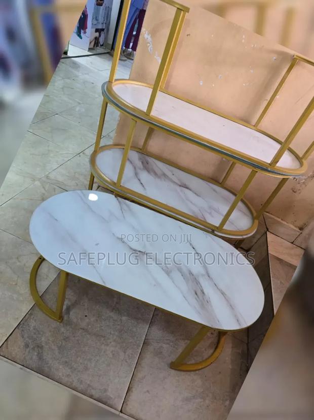 Coffee Table Oval Marble Centerpiece - main view