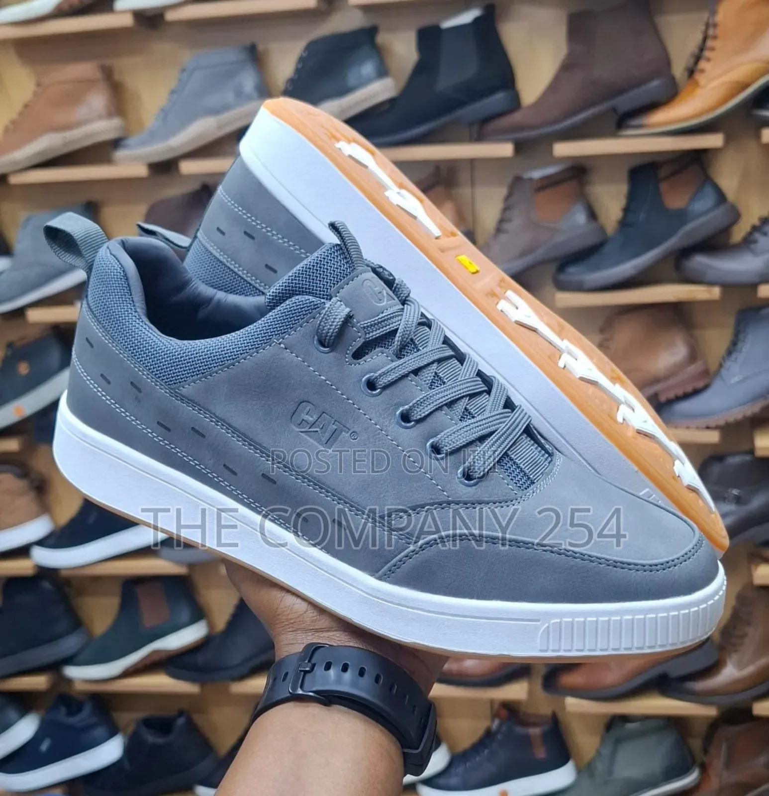 Cats Casual Leather Rubber Sole Smart Casual Men Shoes