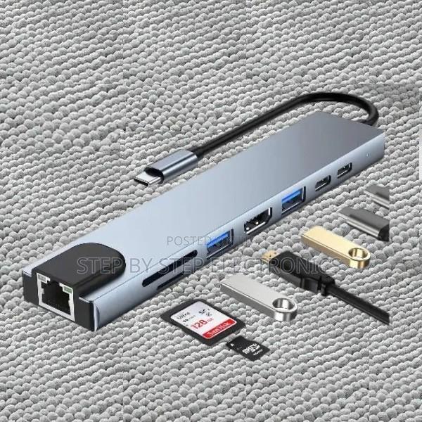 8-in-1 Usb Hub With Hdmi, Ethernet, 100w Pd, Usb 3.0 Card Reader - main view