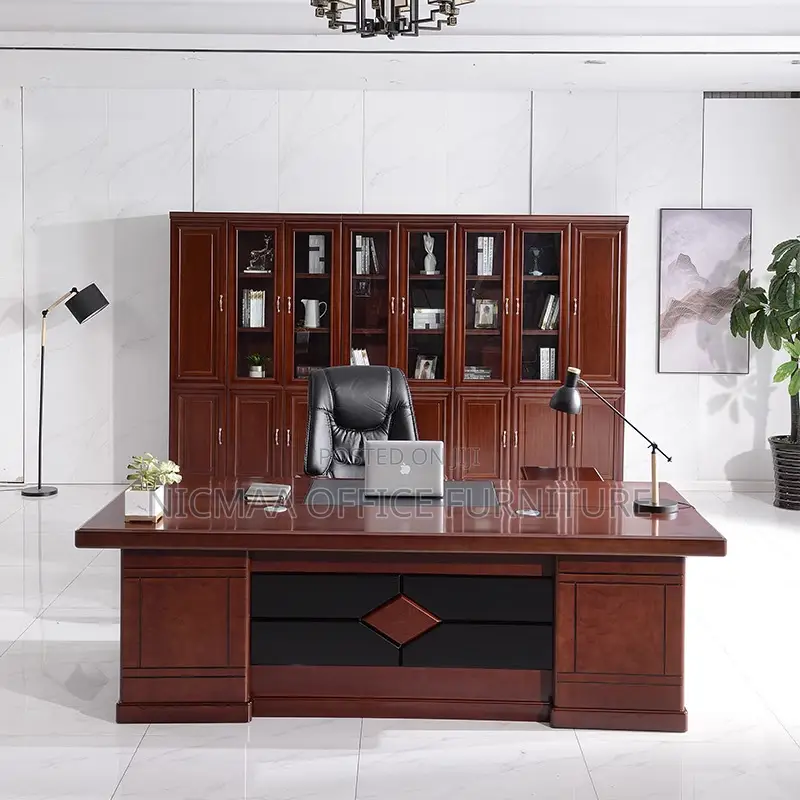 Office Desk: 2m Executive With Extension Desk