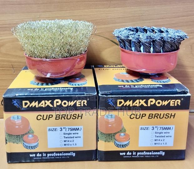 Dmax Power Cup Brush 3" (75mm) - Single Wire/Twisted Brush