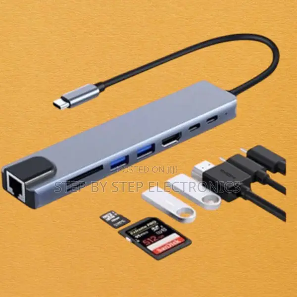 Multifunctional Universal 8-in-1 Type-C Usb Hub Adapter