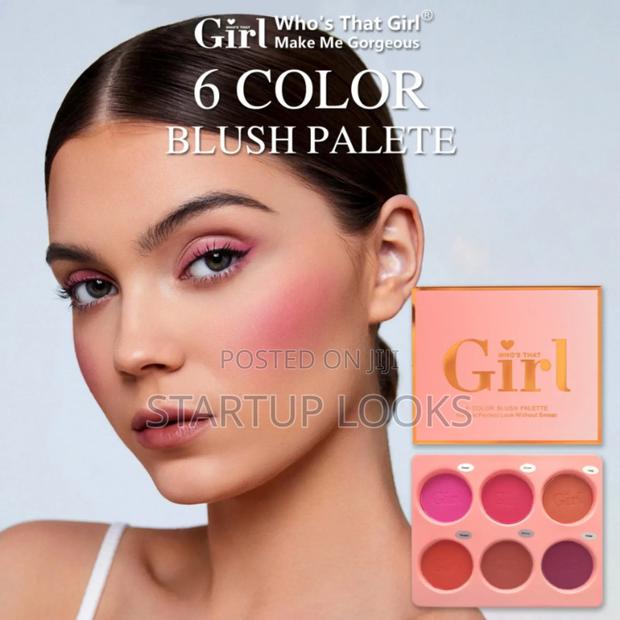 6 in 1 Kiko Makeup Palette Blush With Free Applicator Brush