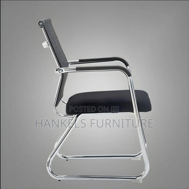 High Back Chrome Office Visitors Chair - thumbnail 2