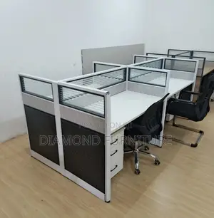 Office Workstation; Open Plan 4-Way Office Executive Workstation