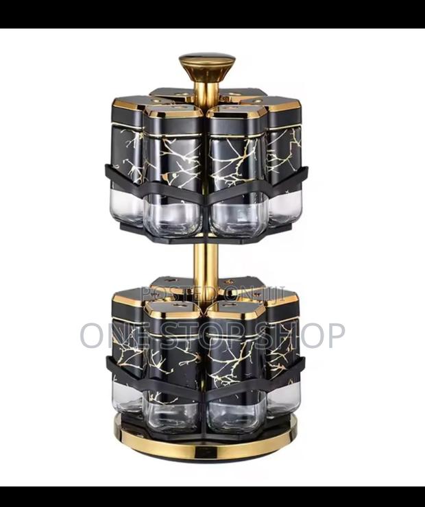 12pcs Rotatable Double Layer Spice Rack - main view
