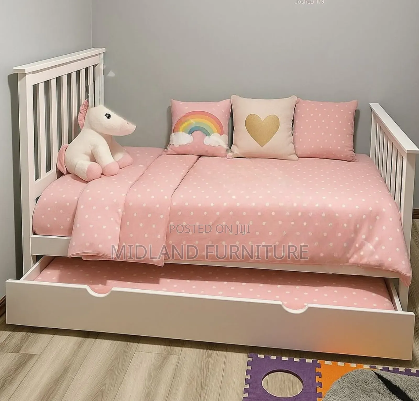 Single Bed Design for Children/ Single Kids Bed