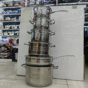 12 PCS Stainless Steel Cooking Pots.