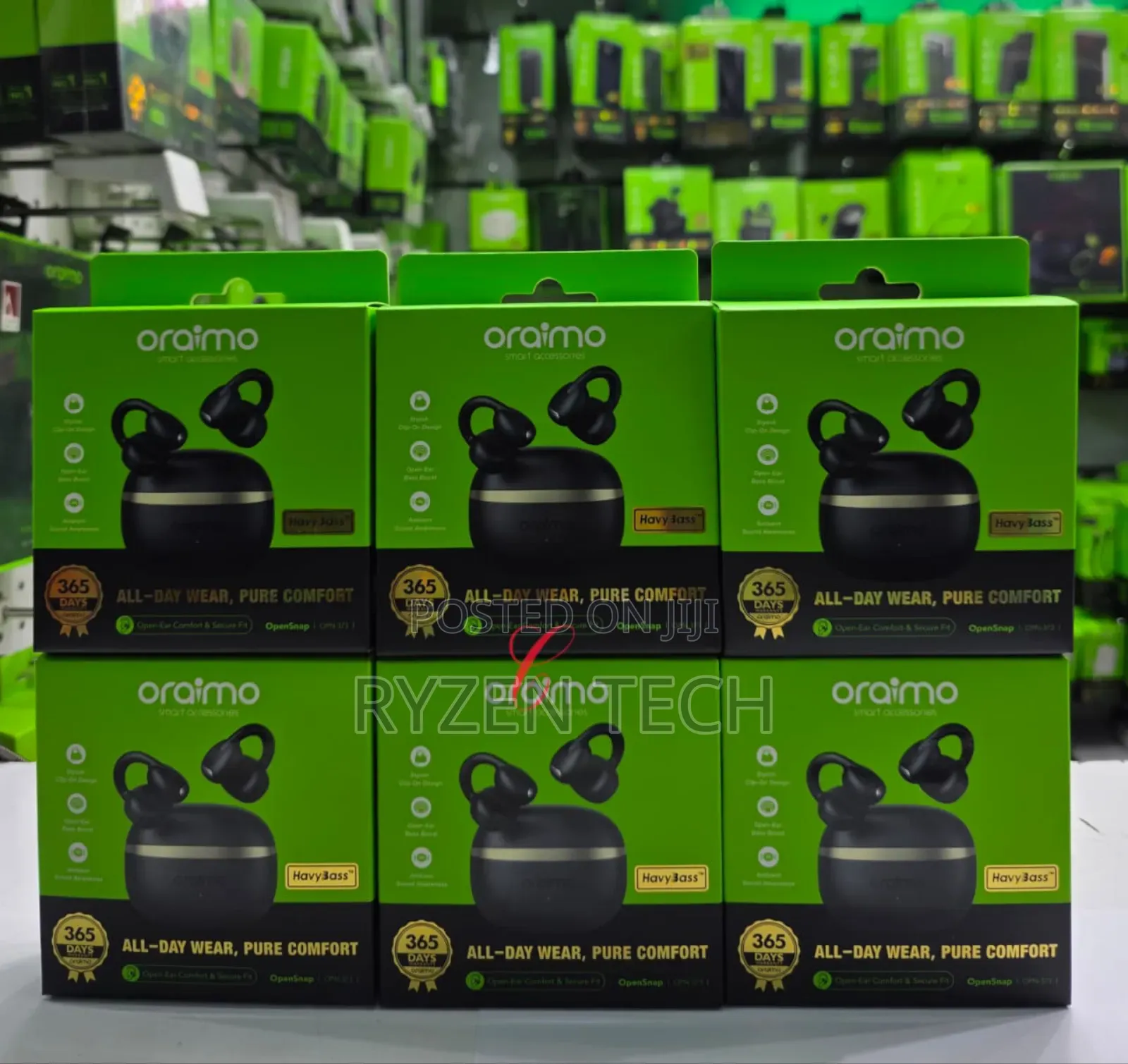 Oraimo Opensnap N Clip-on Open-Ear True Wireless Earbuds