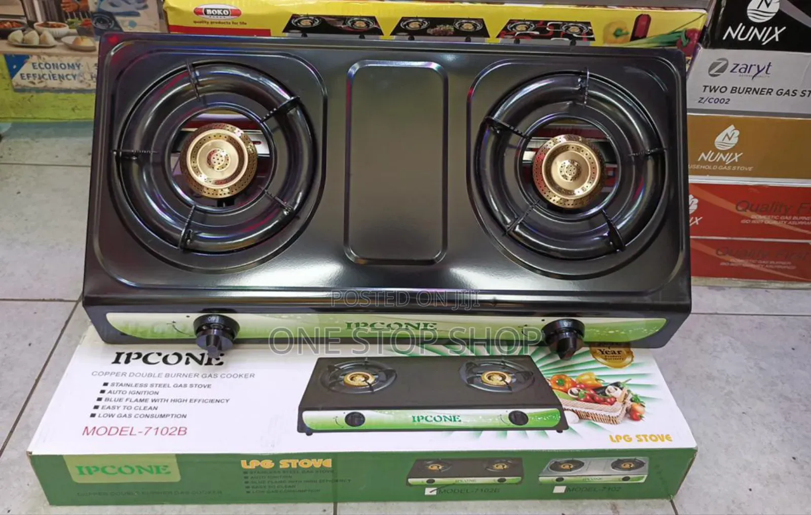 2 Burner Ipconeteflon Stainless Steel Top Burner