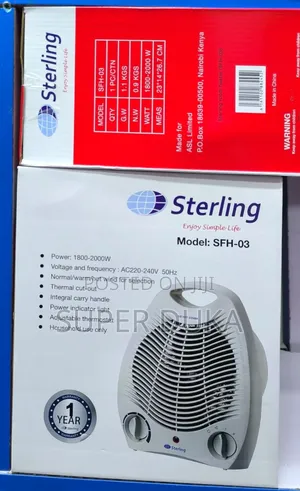 Sterling Room Heater. Sterling SFH-03 Room Fan Heater.