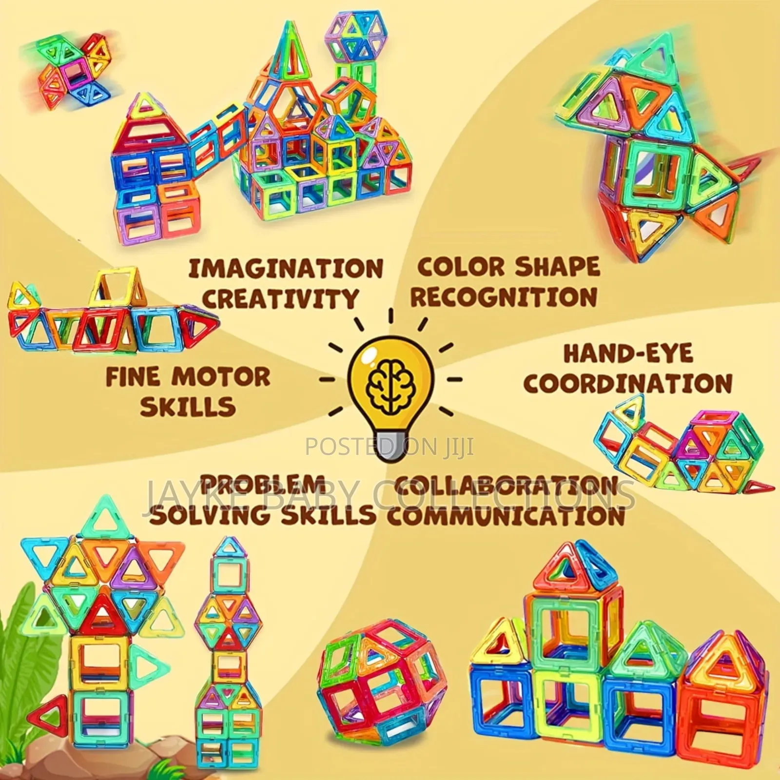 84pcs Magnetic Building Blocks Kids Stem Toy