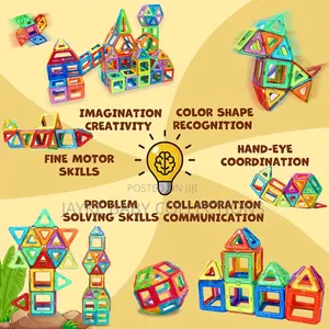 84pcs Magnetic Building Blocks Kids Stem Toy
