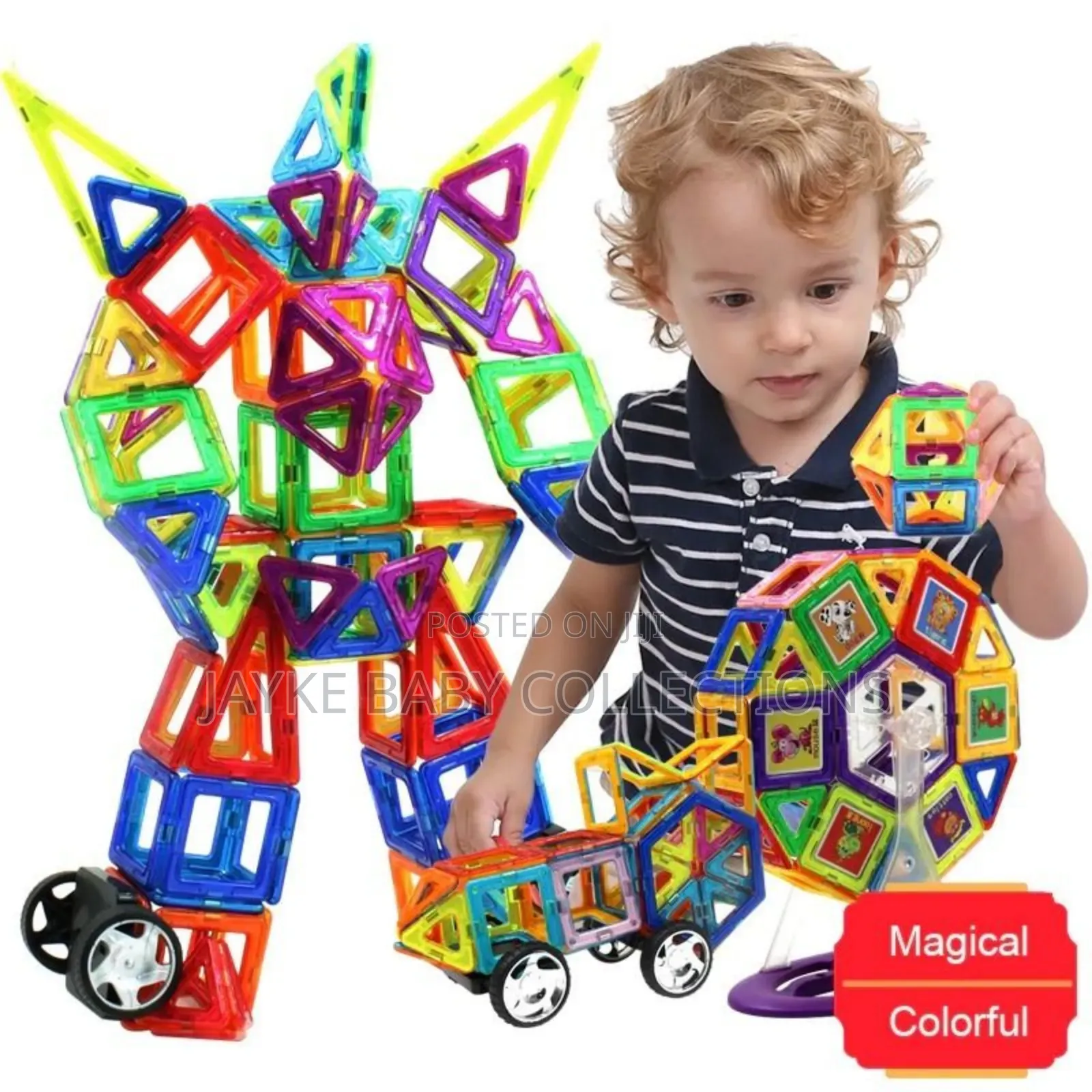 84pcs Magnetic Building Blocks Kids Stem Toy