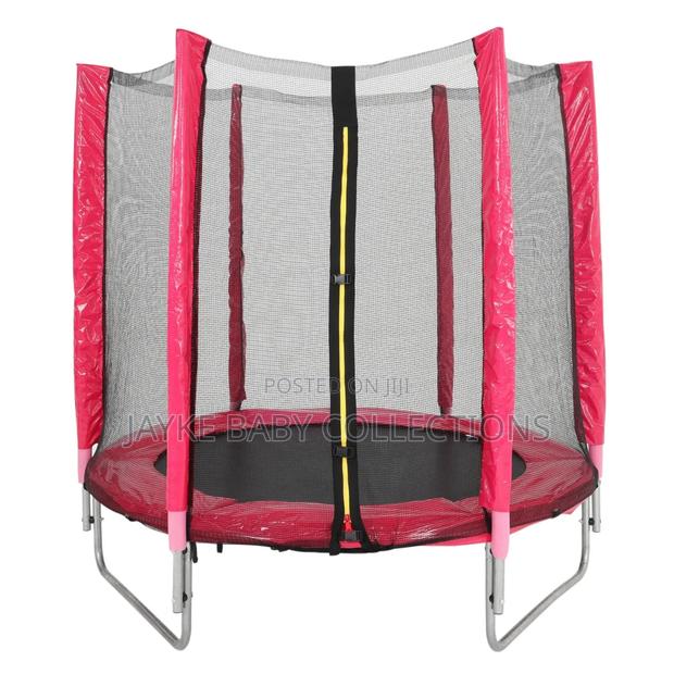 Outdoor/Indoor Kids Trampoline With Net – 5ft Compact Size - thumbnail 3
