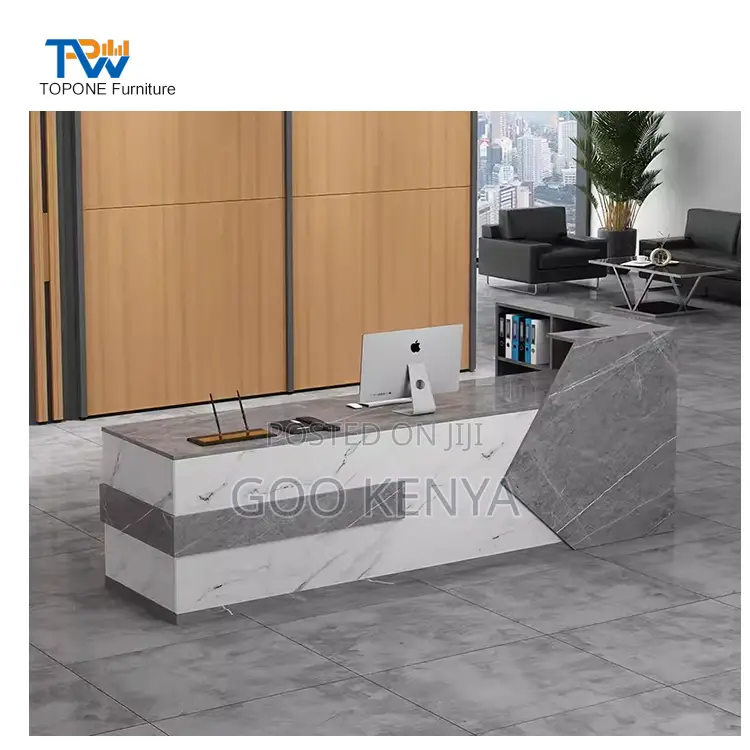 Office Desk; Contemporary Modern Reception Table