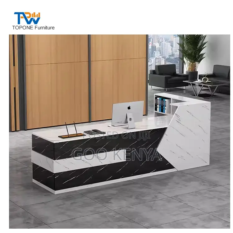 Office Desk; Contemporary Modern Reception Table