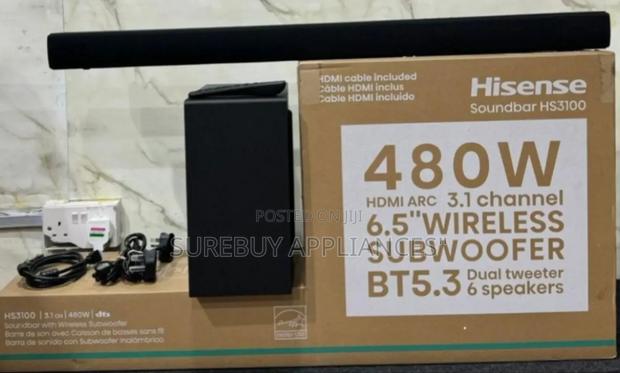 Hisense Hs3100 3.1ch 480w Wireless Soundbar - main view