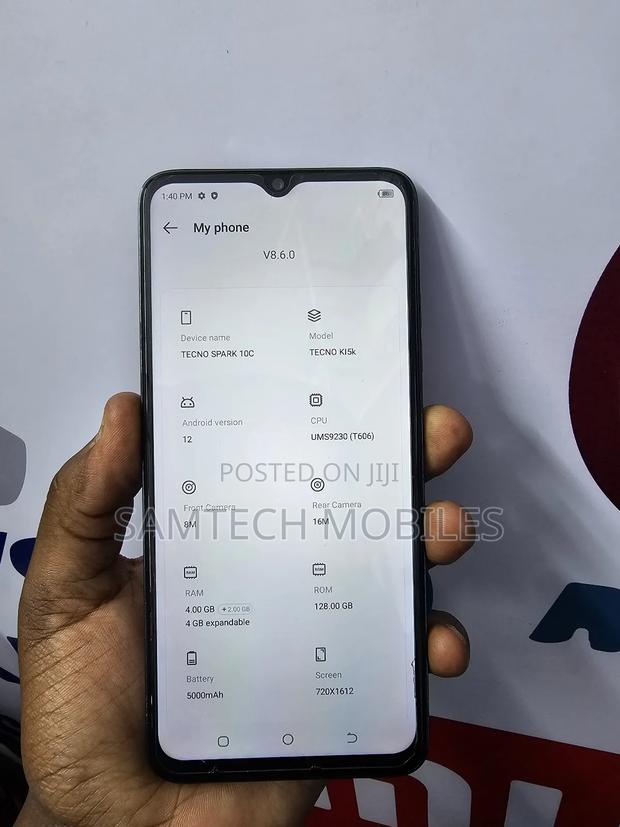 Tecno Spark 10C 128 GB Black - thumbnail 5