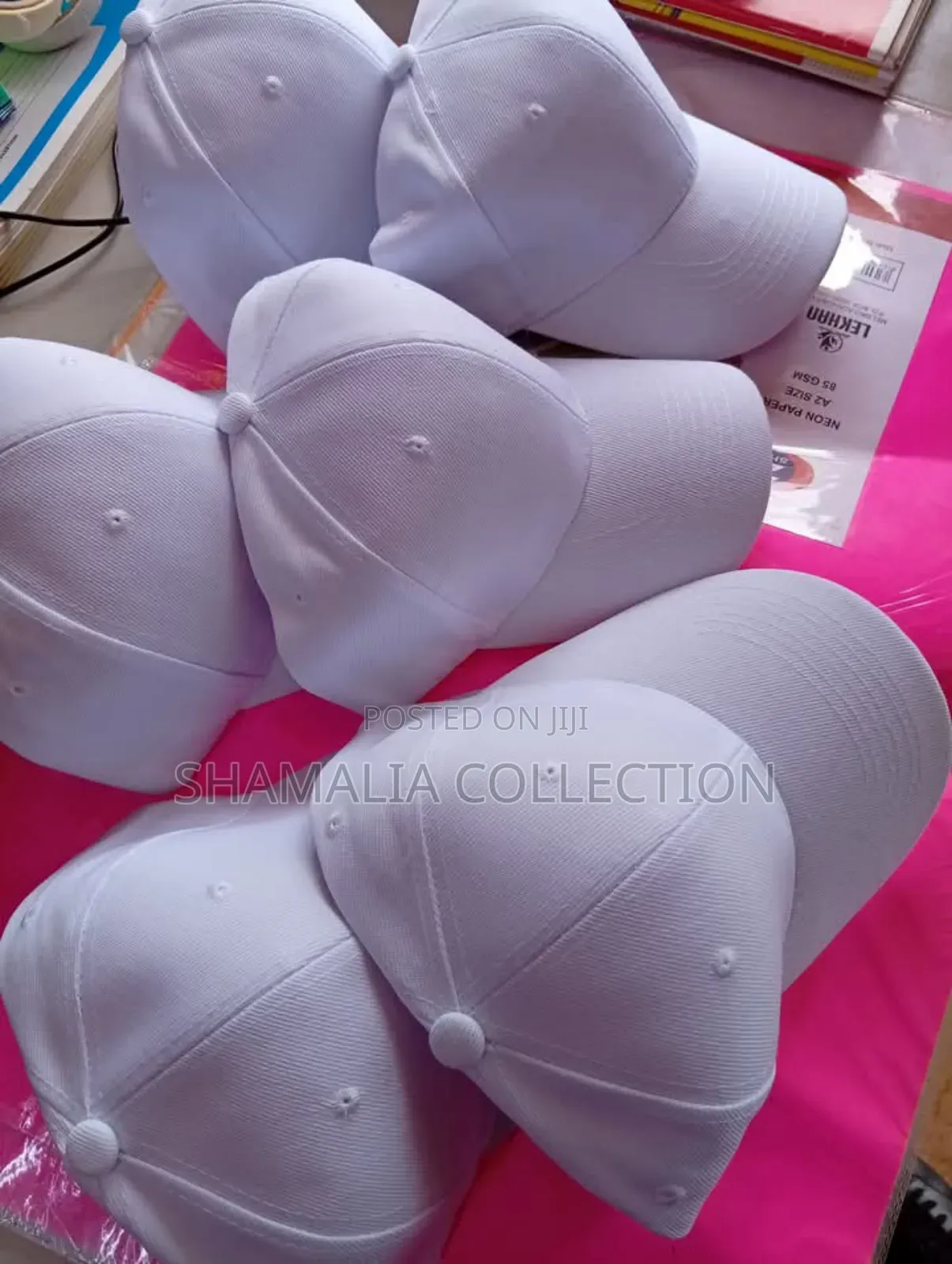 White Plain Caps Available