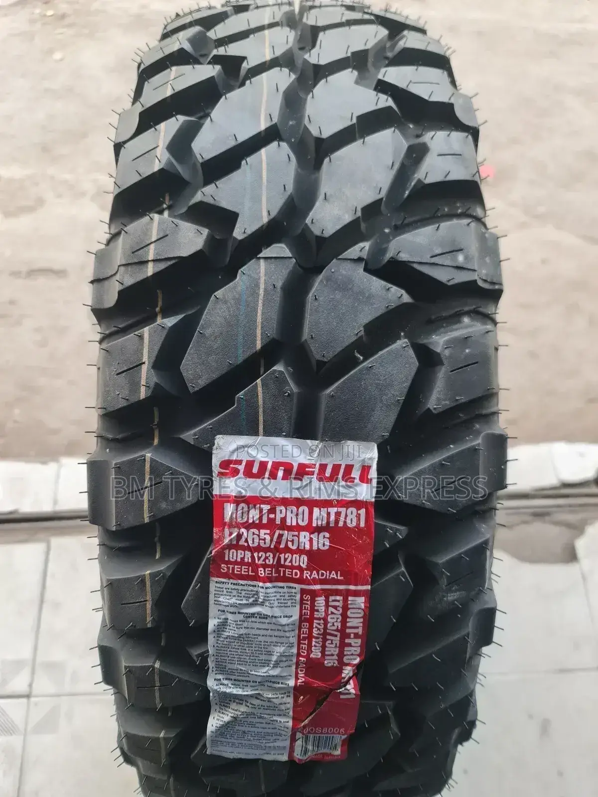 Lt 265 /75 R16 Sunfull Tyres(Mud Terrrain)