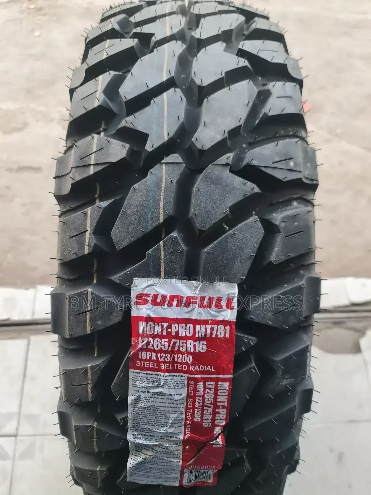 Lt 265 /75 R16 Sunfull Tyres(Mud Terrrain)