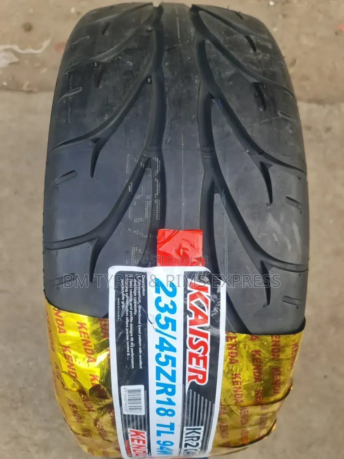 235 /45 R18 Kenda Tyres (Kaiser).