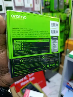 Oraimo Watch 5 Lite 2.01" Hd Ip68 Smart Watch