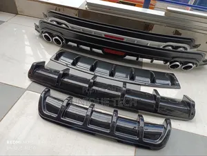 Sleek Universal Rear Diffuser Aerodynamic Car Body Modification