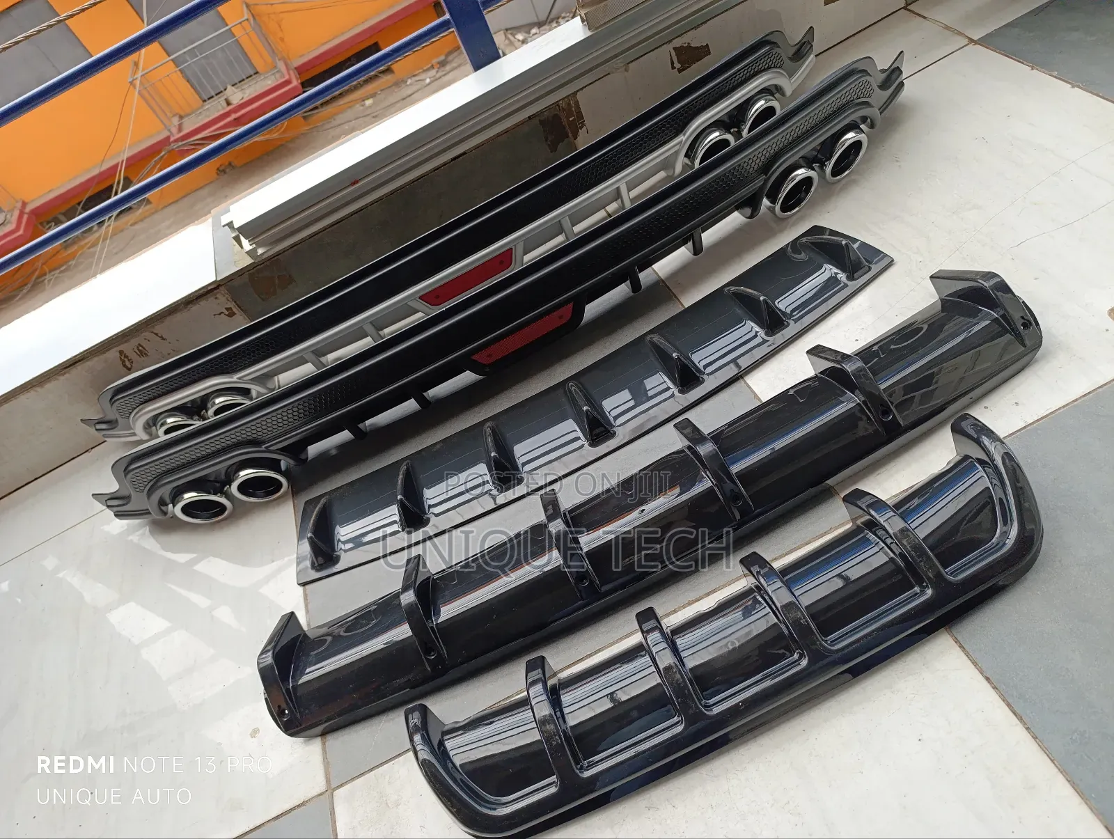 Universal Rear Diffuser Modern Aerodynamic Car Body Modification
