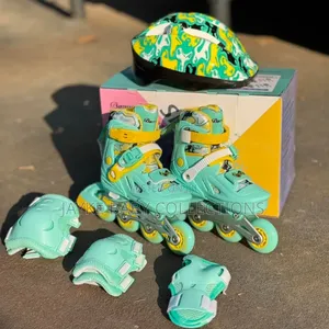 Roller Skates With Safety Set – Helmet Pads Included