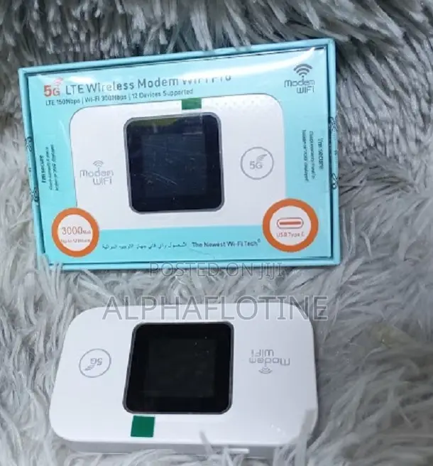 5g Hotspot 300mbps Modem Up to 12devices, Sim Slot, 3000mah